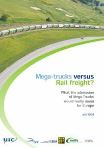 Mega-trucks versus Rail freight?