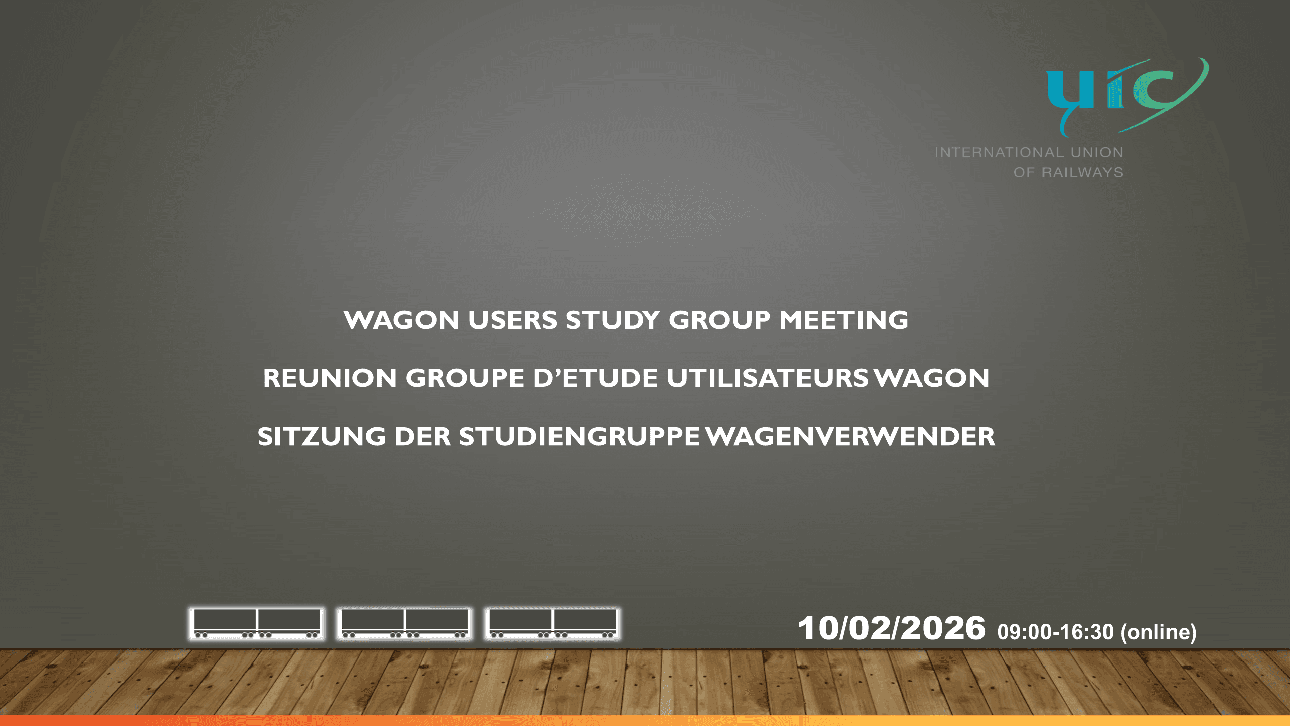 Freight-Wagon Users Group/UIC GCU meeting
